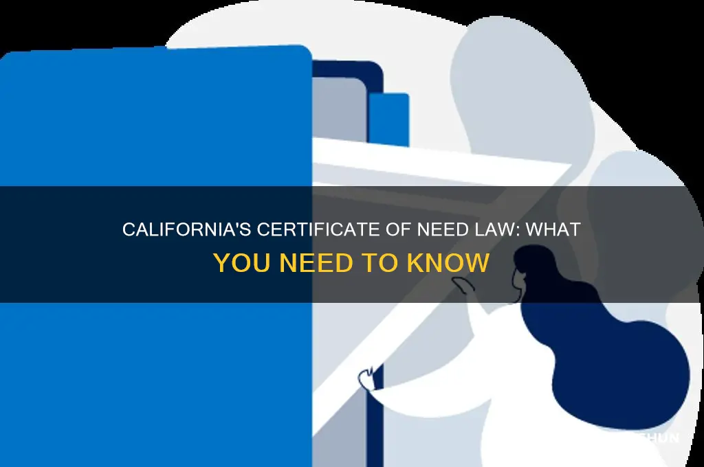 does ca have a certificate of need law