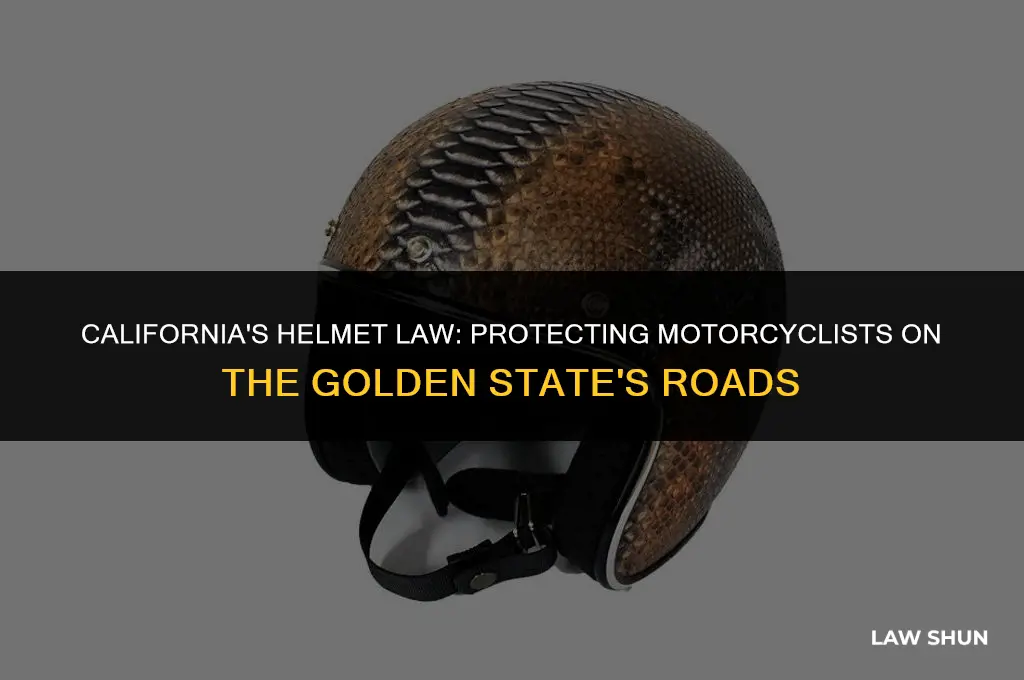 does ca have a helmet law