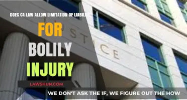 Can California Law Limit Liability for Bodily Injury Claims?