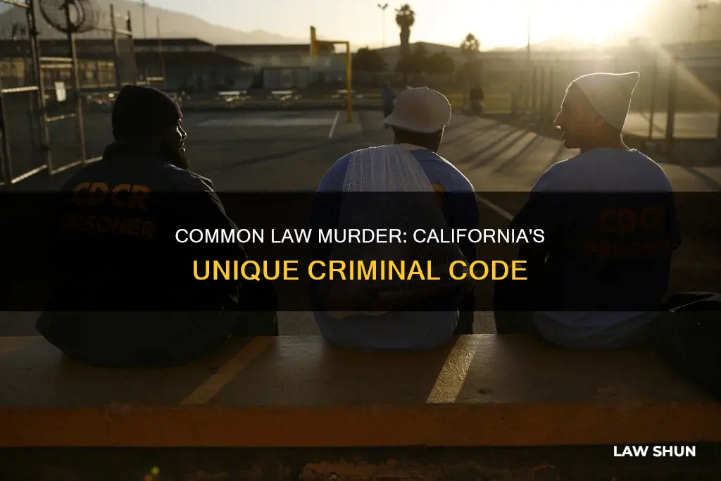 does california have common law murder