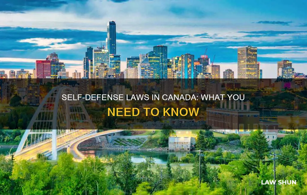 does canada have a self defense law