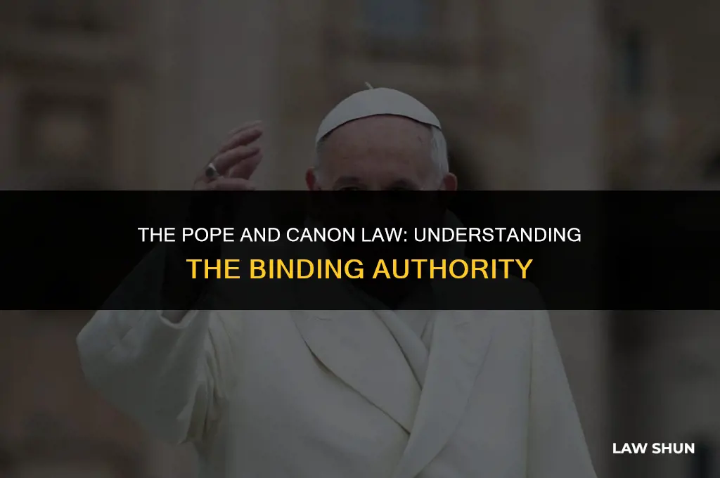 does canon law bind the pope