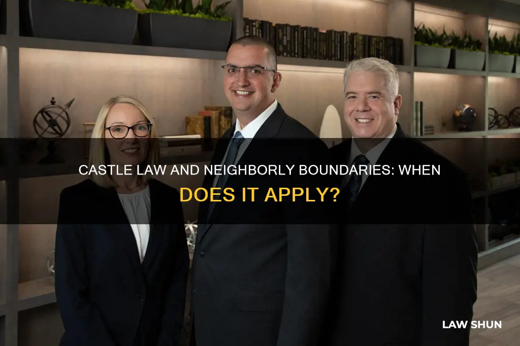 does castle law apply to neighbors