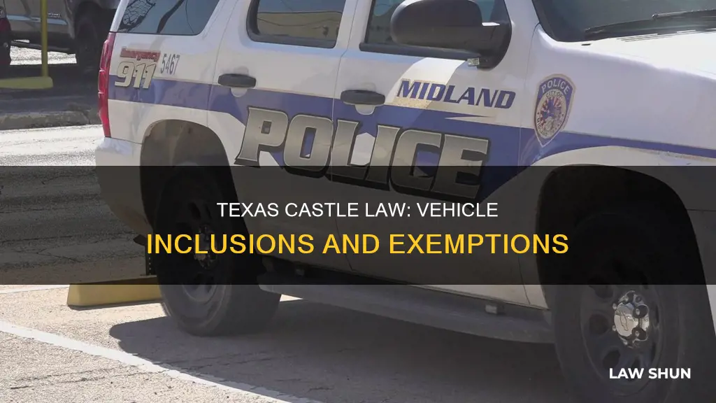 does castle law apply to vehicles in texas