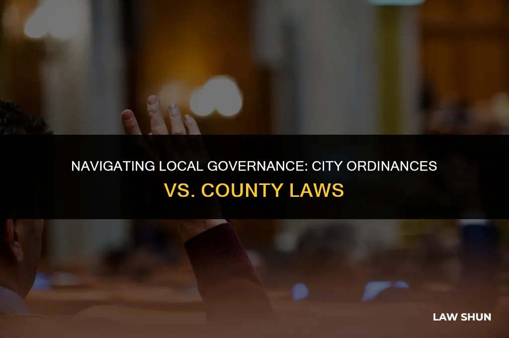 does city ordinance supercede county law