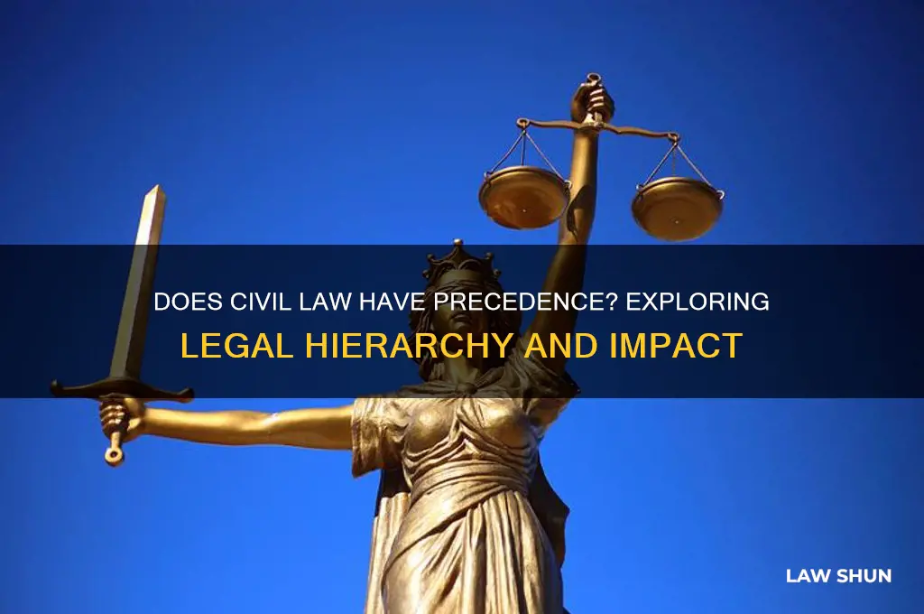 does civil law have precedence