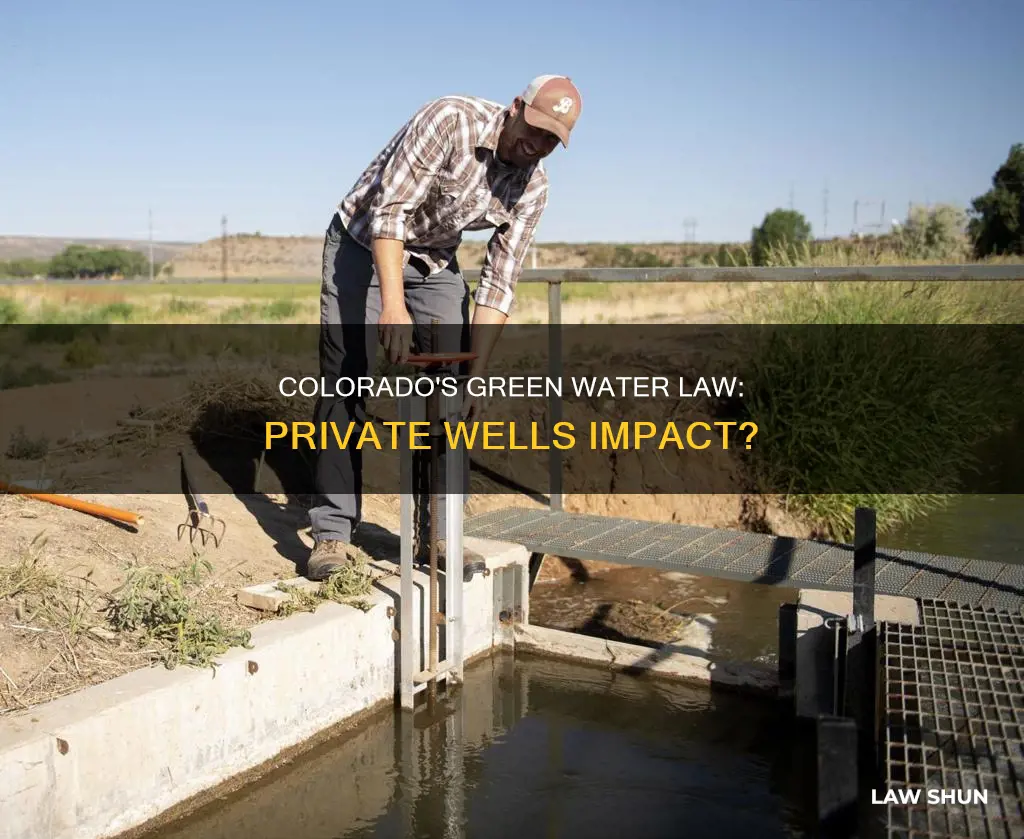 does colorado green water law apply to private wells