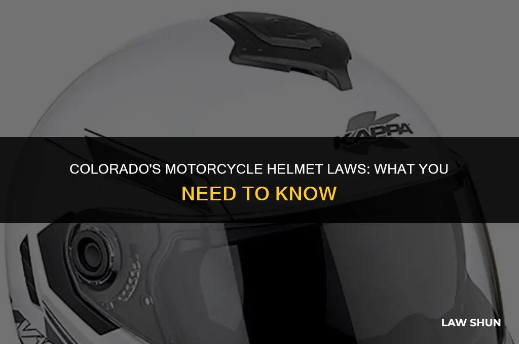 does colorado have a helmet law