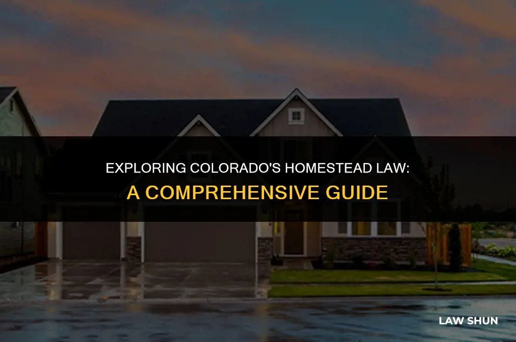 does colorado have a homestead law