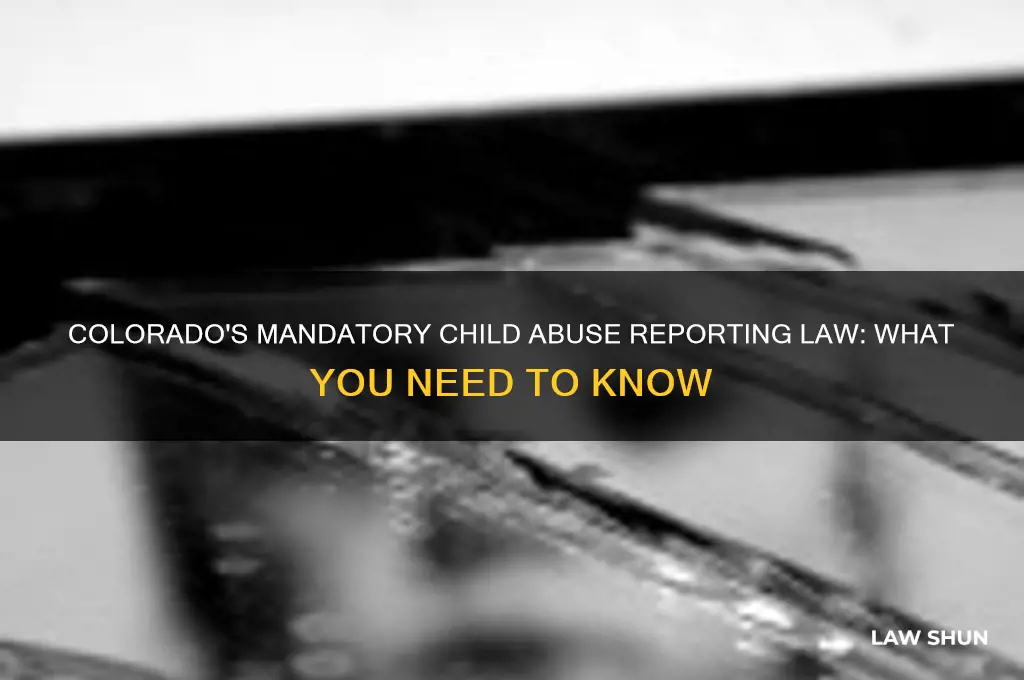 does colorado have mandatory child abuse reporting law