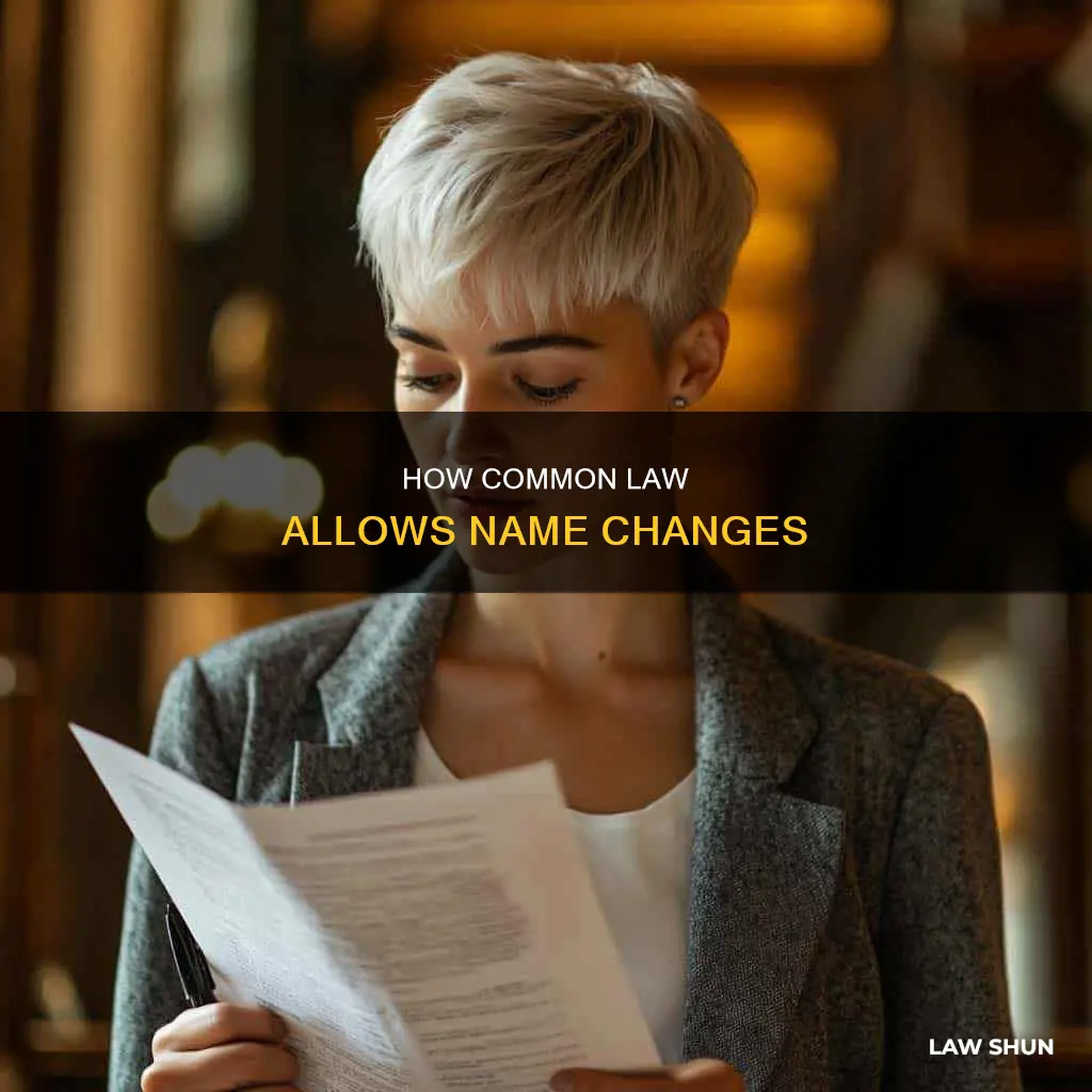 does common law change of name