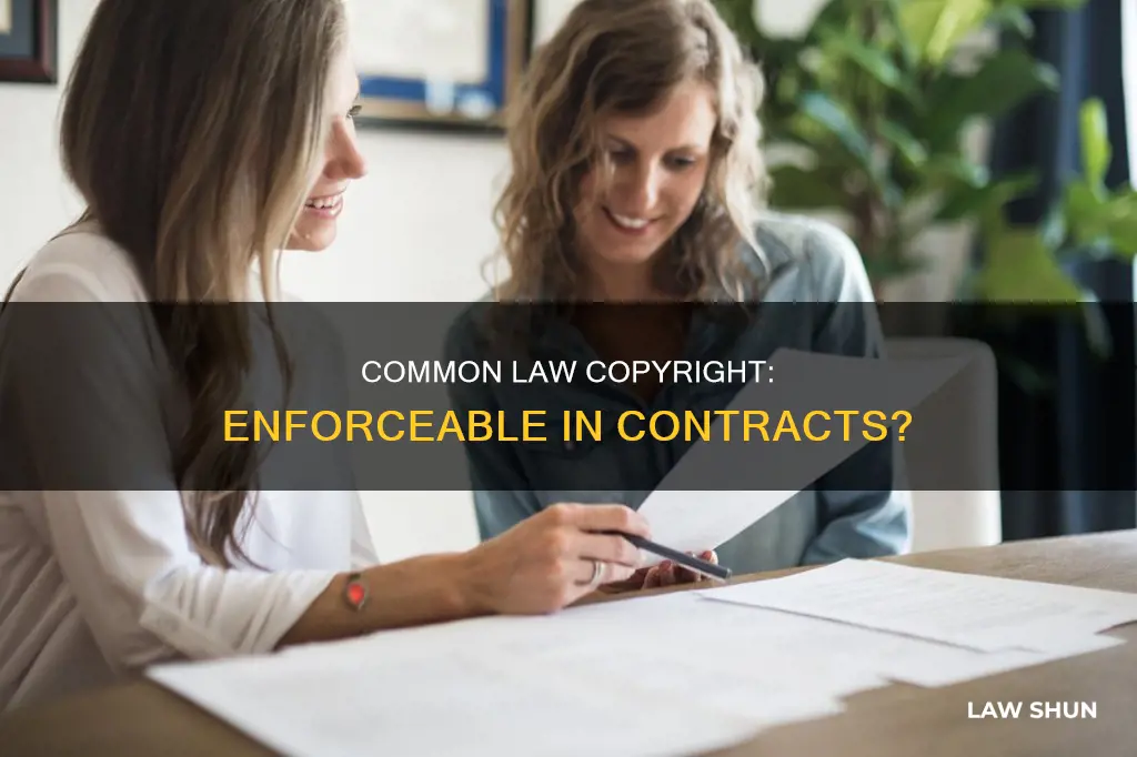 does common law copyright apply to contracts