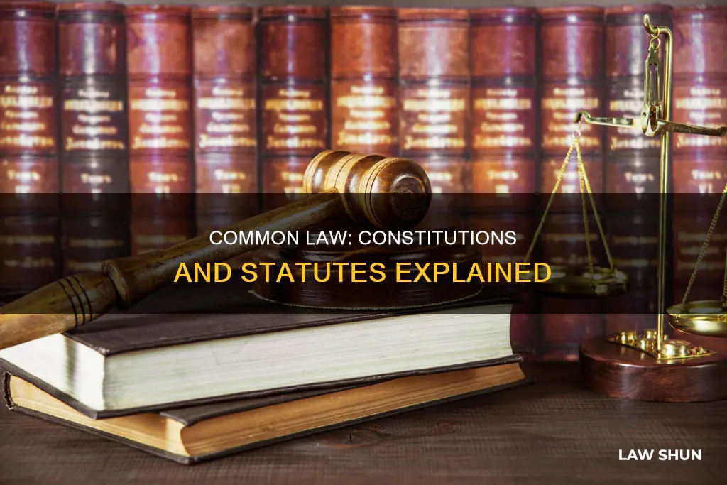 does common law include constitutinons and statues
