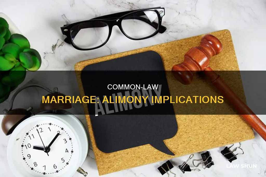 does common law marriage affect alimony