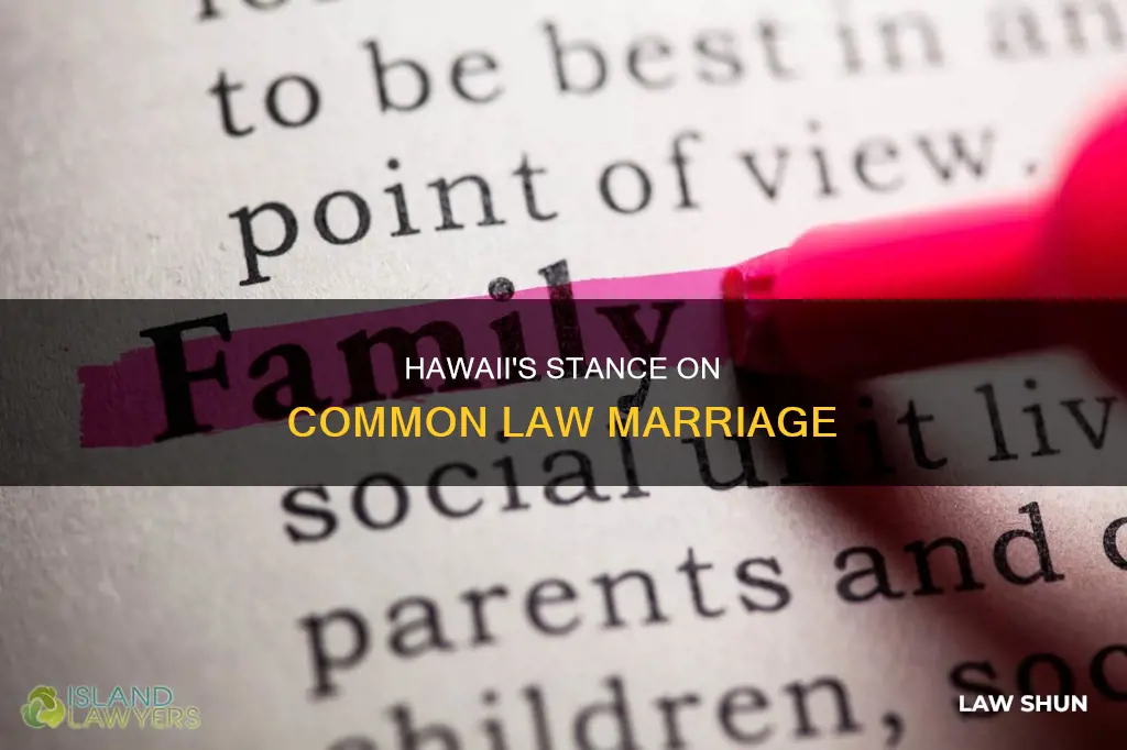 does common law marriage exist in hawaii