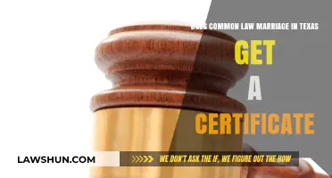 Common-Law Marriage in Texas: Certificate Required?