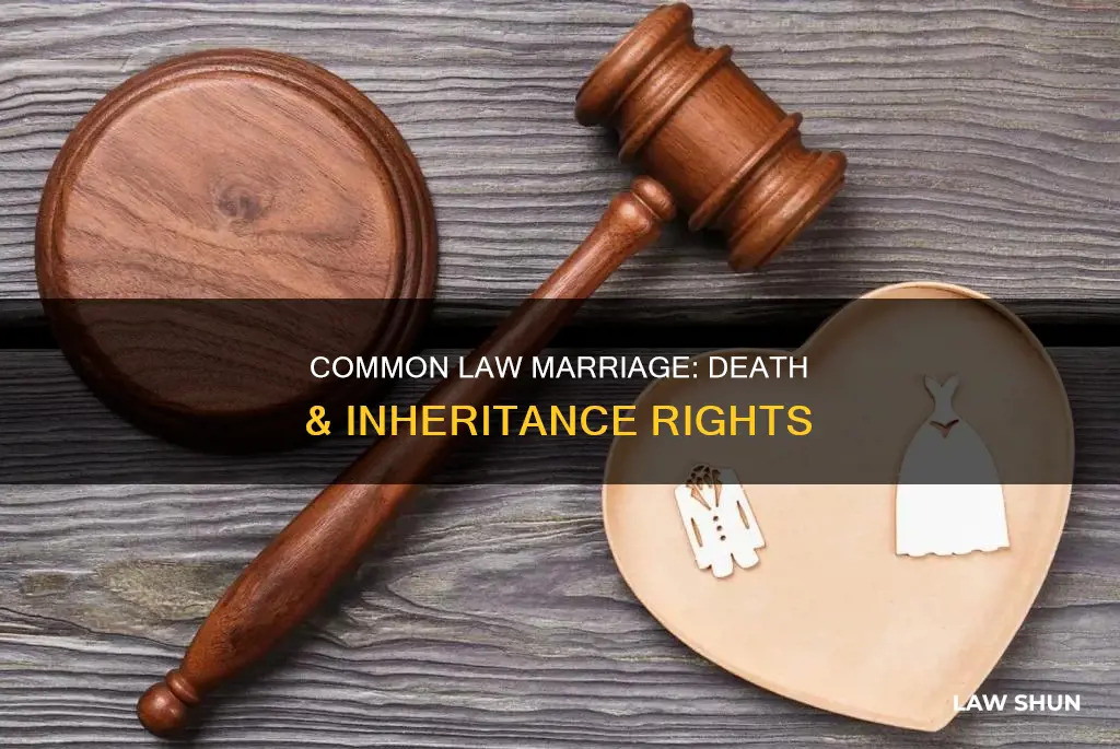 does common law marriage stand in death with no will