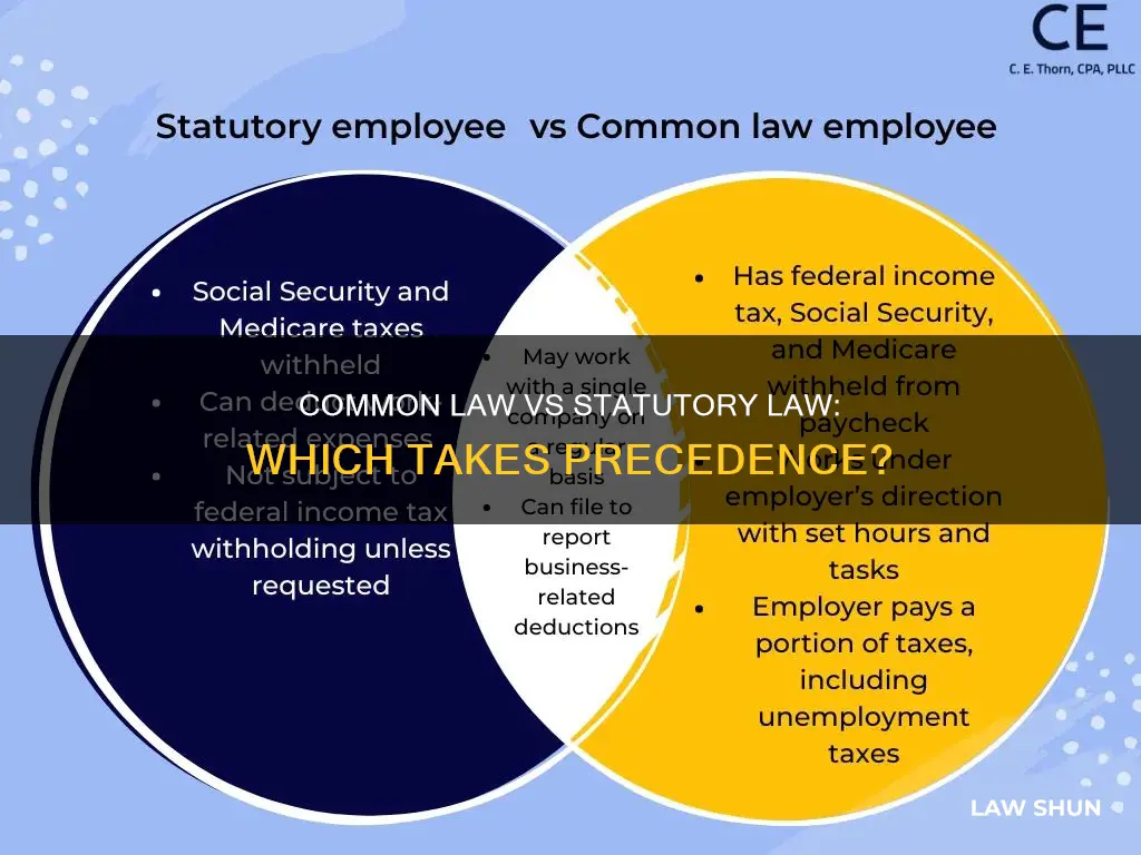 does common law supersede statutory law