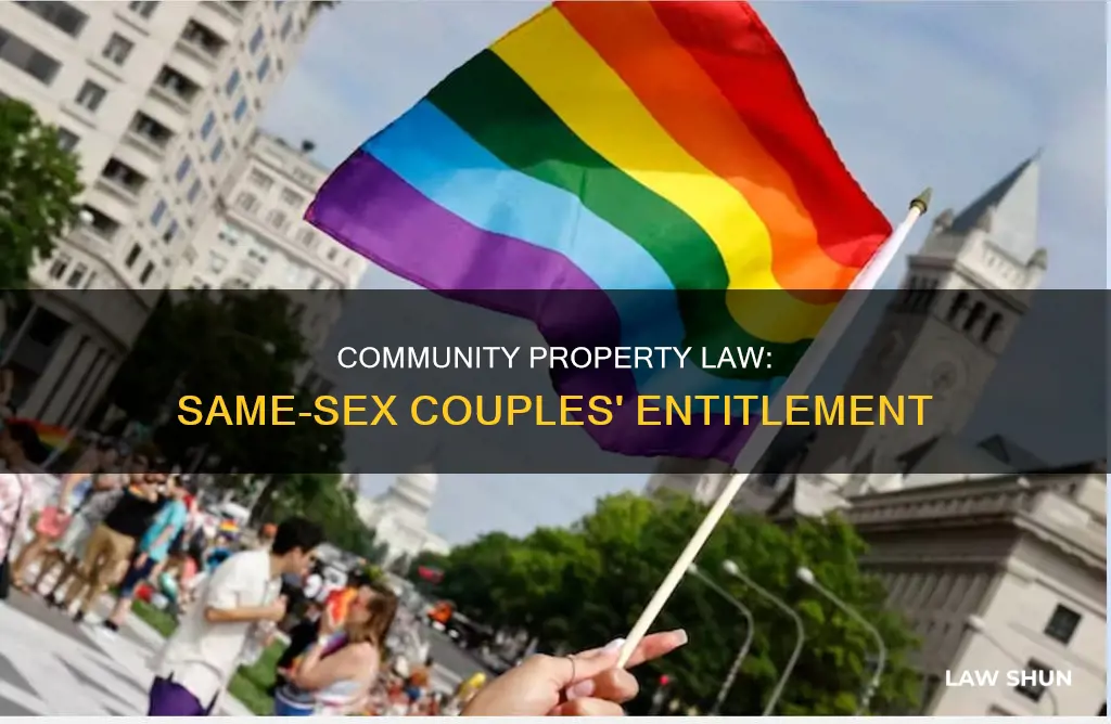 does community property law apply to same sex married couples