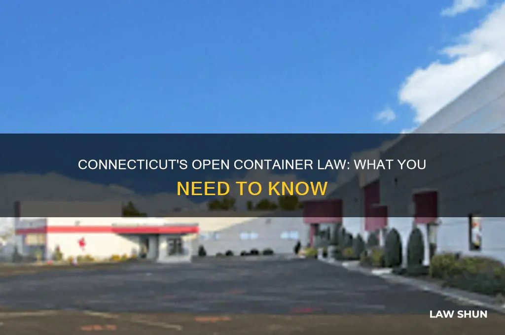 does connecticut have an open container law