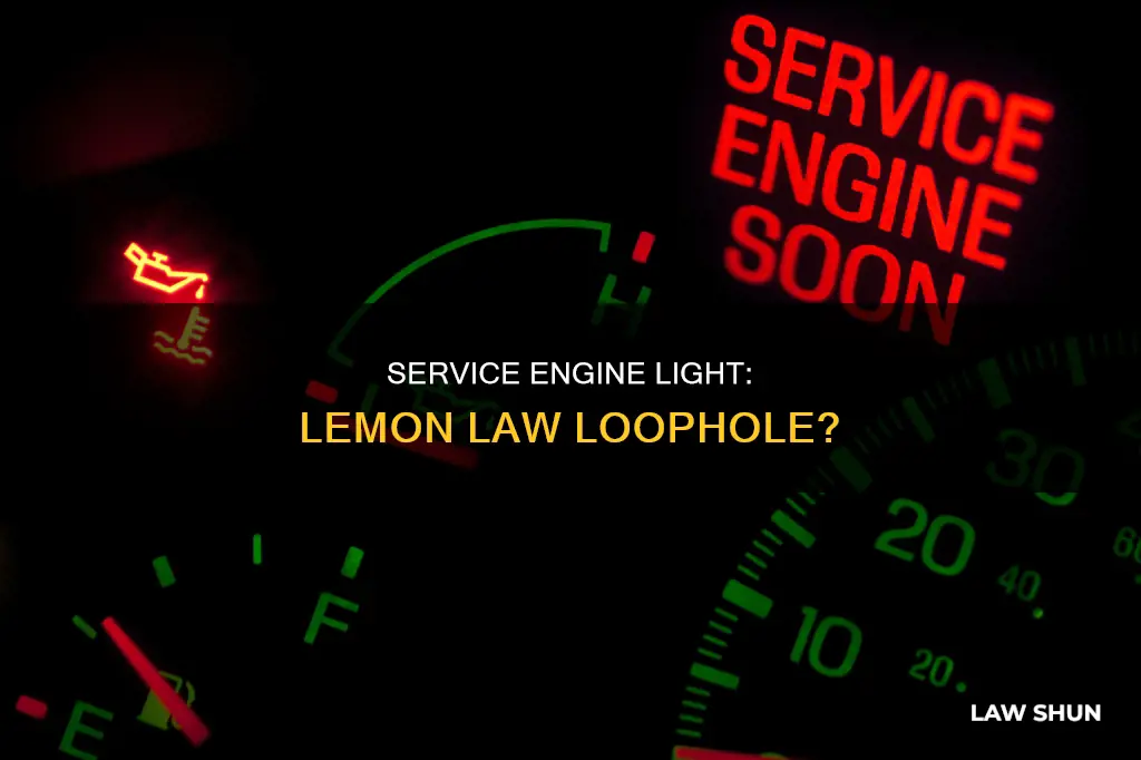 does constant service engine light apply to lemon law