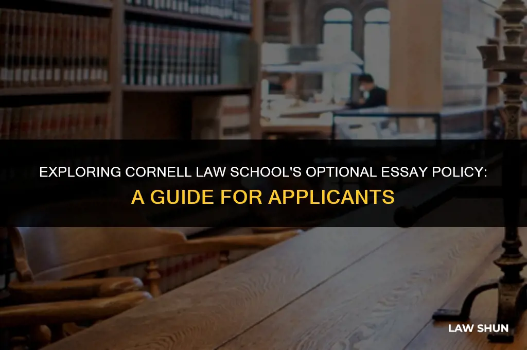 does cornell have optional essays law