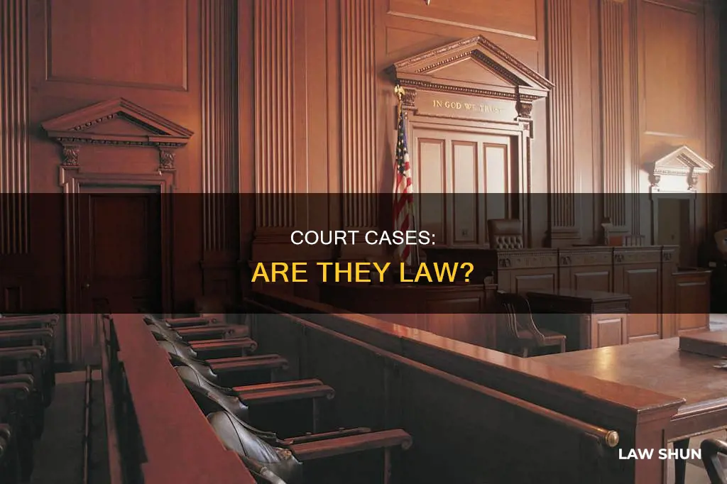 does court cases count as laws