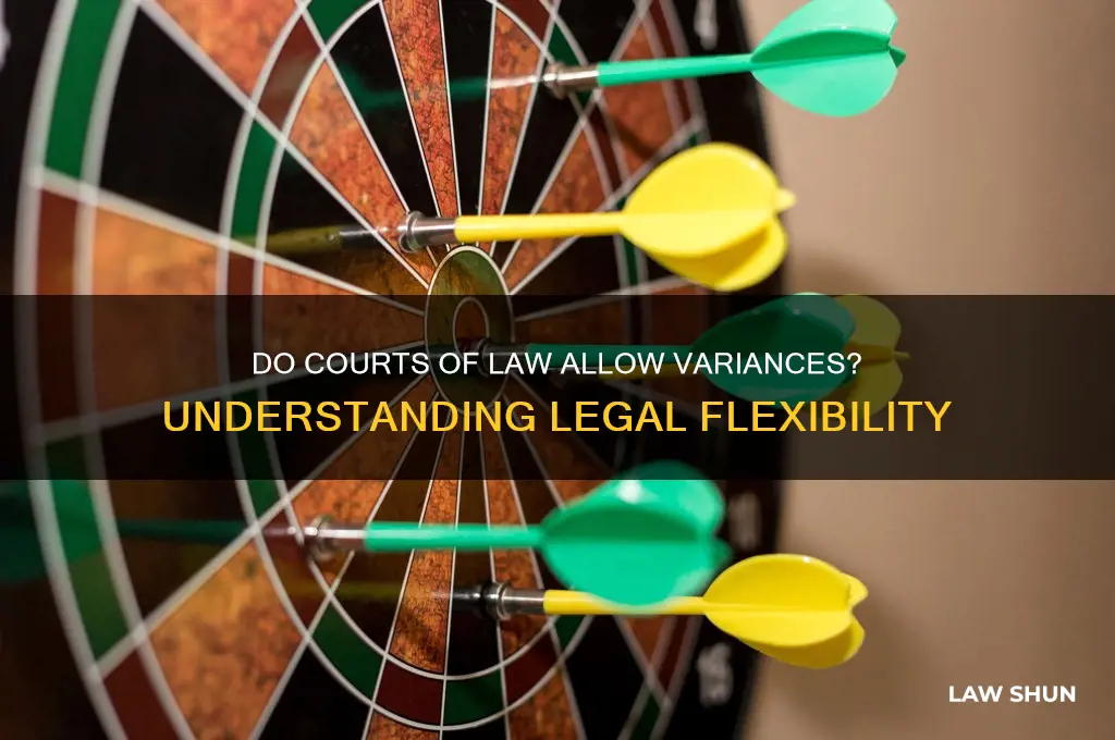 does court of law do variances