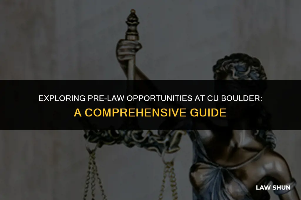 does cu boulder have pre law