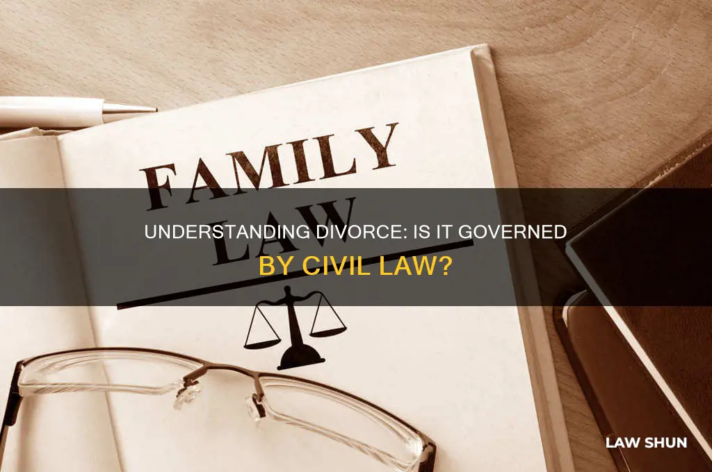 does divorce fall under civil law
