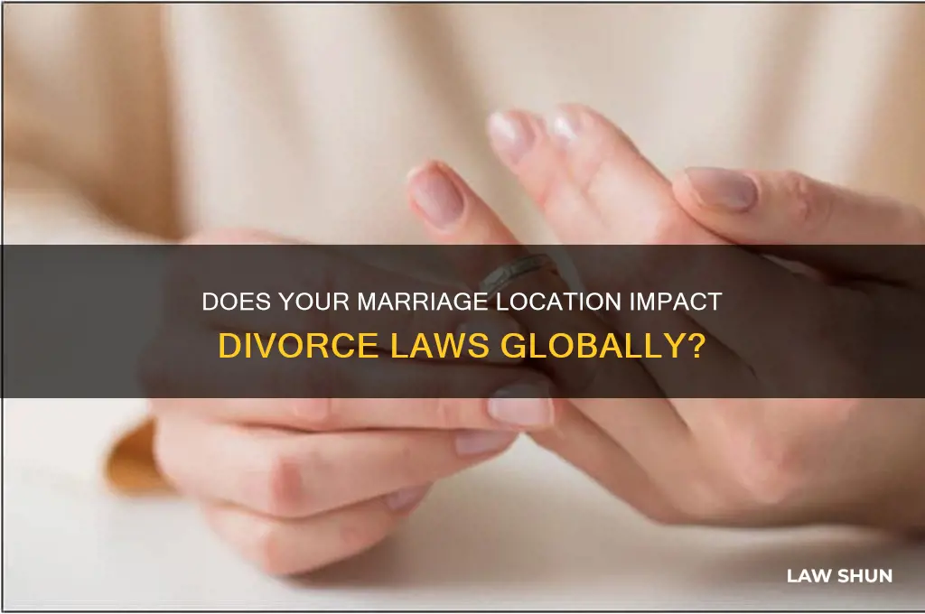 does divorce law depend on country where you were married
