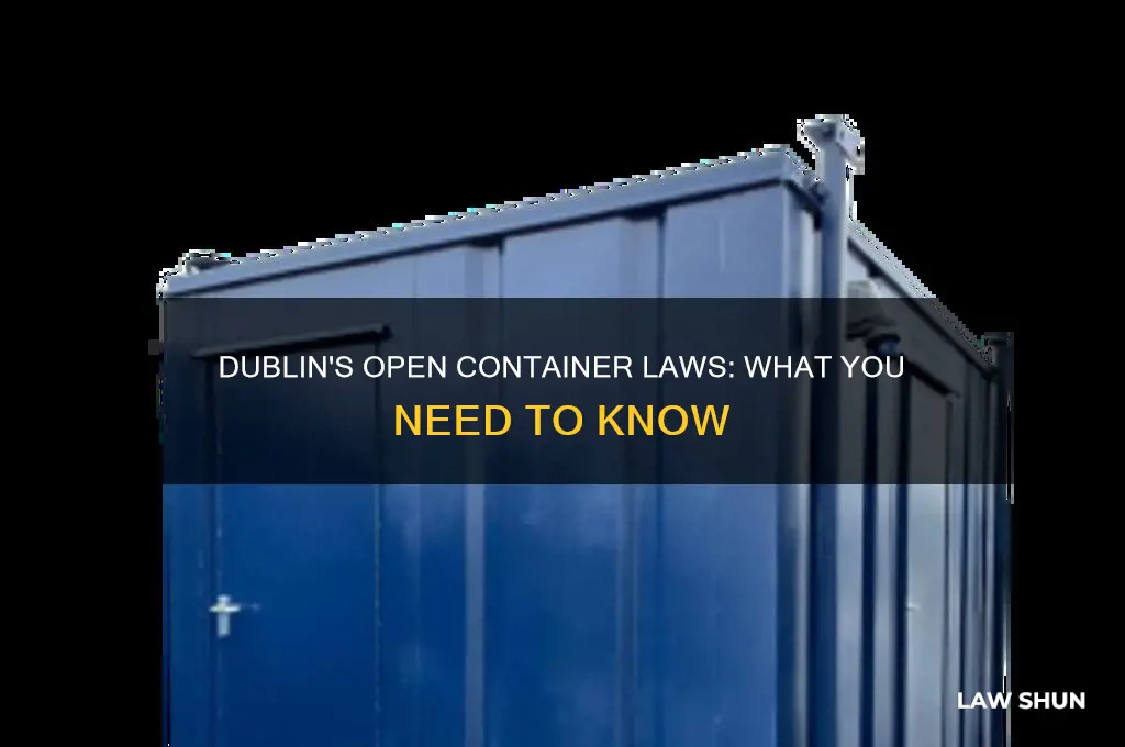 does dublin have open container laws