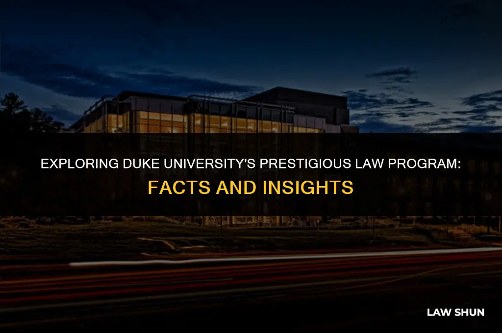 does duke have a law program