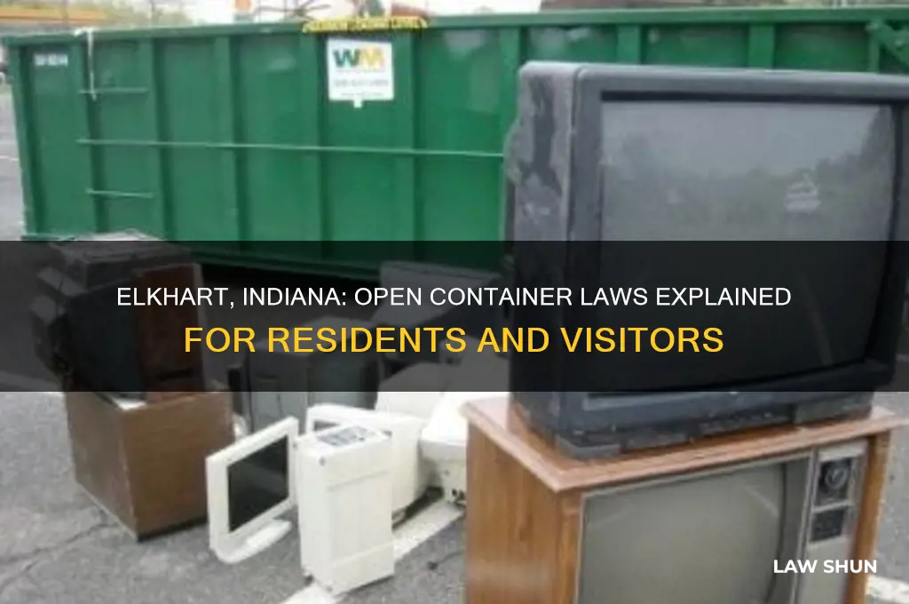 does elkhart indiana have open container laws