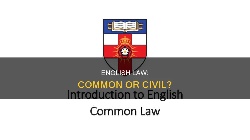 does englash use common law