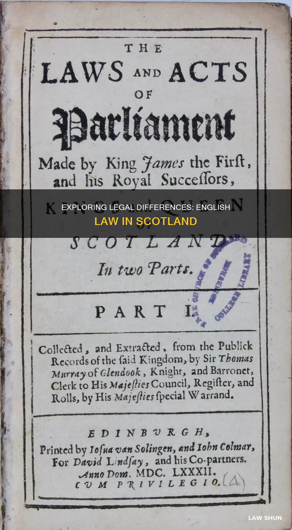 does english law apply in scotland