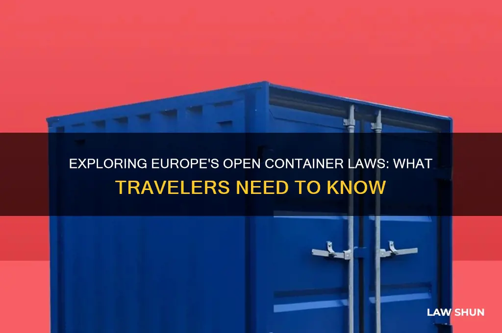 does europe have open container laws