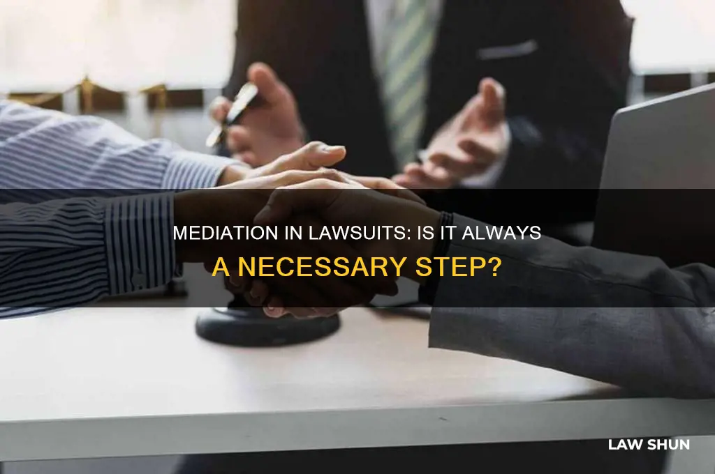 does every law suit have to go to mediation