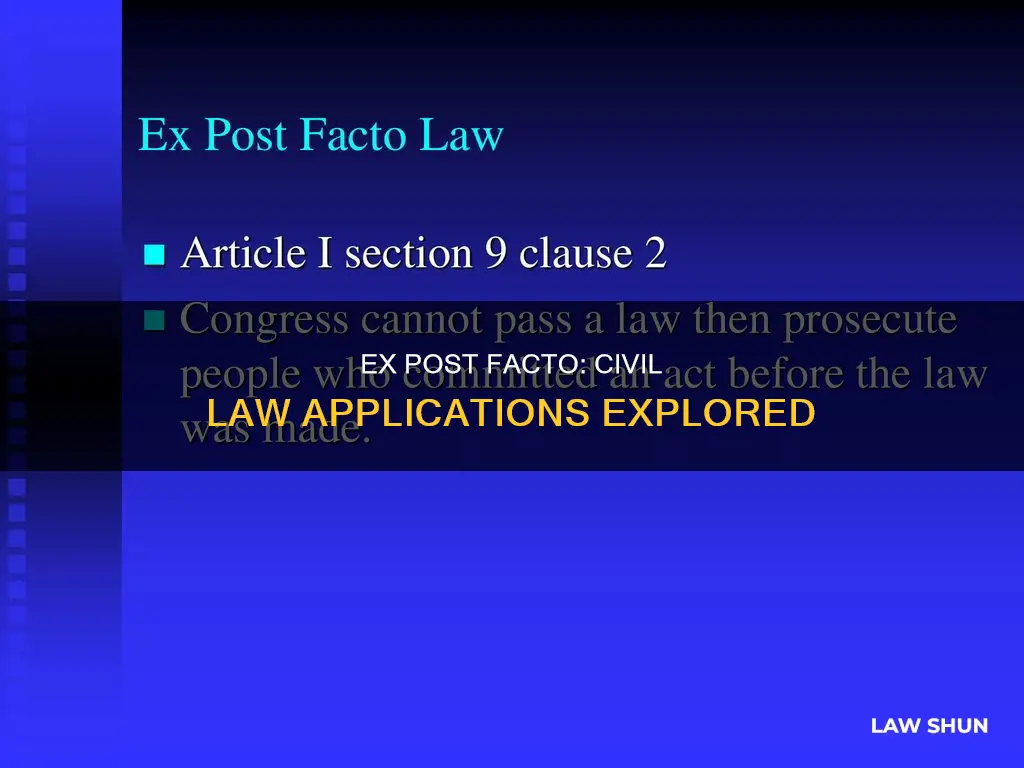 does ex post facto apply to civil law