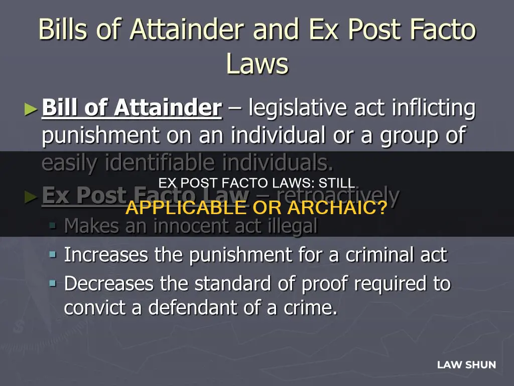 does ex post facto laws still apply