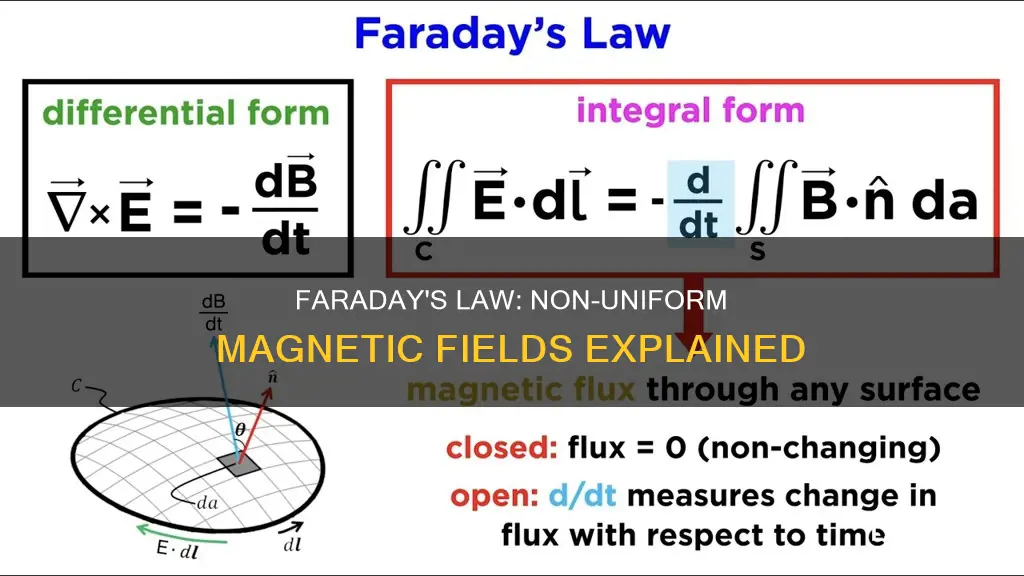 does faradays law apply to non-uniform magnetic fields