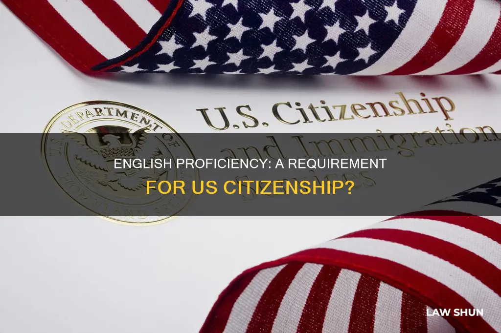 does federal law say must speak english to become citizen