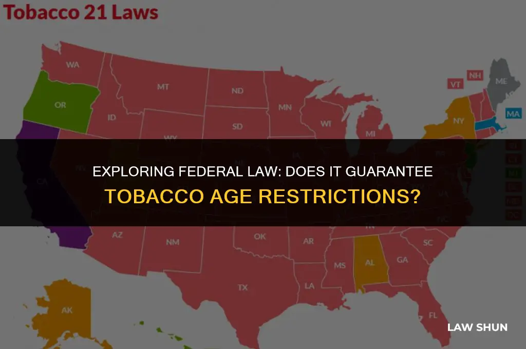 does feseral law guarantee tobacco age