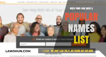 Does FindLaw Offer a Popular Names List? Exploring Legal Research Tools
