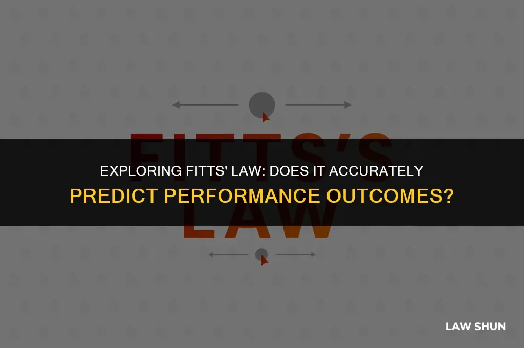 does fitts law predict performance outcome