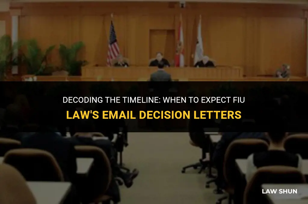 does fiu law email decision letters