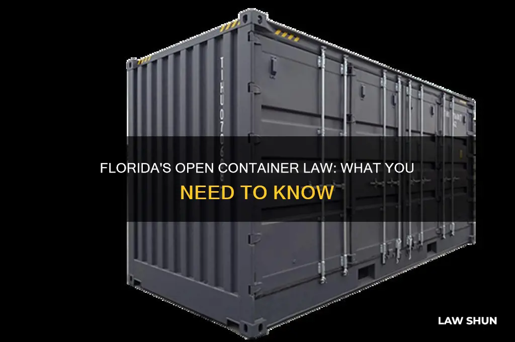 does fl have an open container law