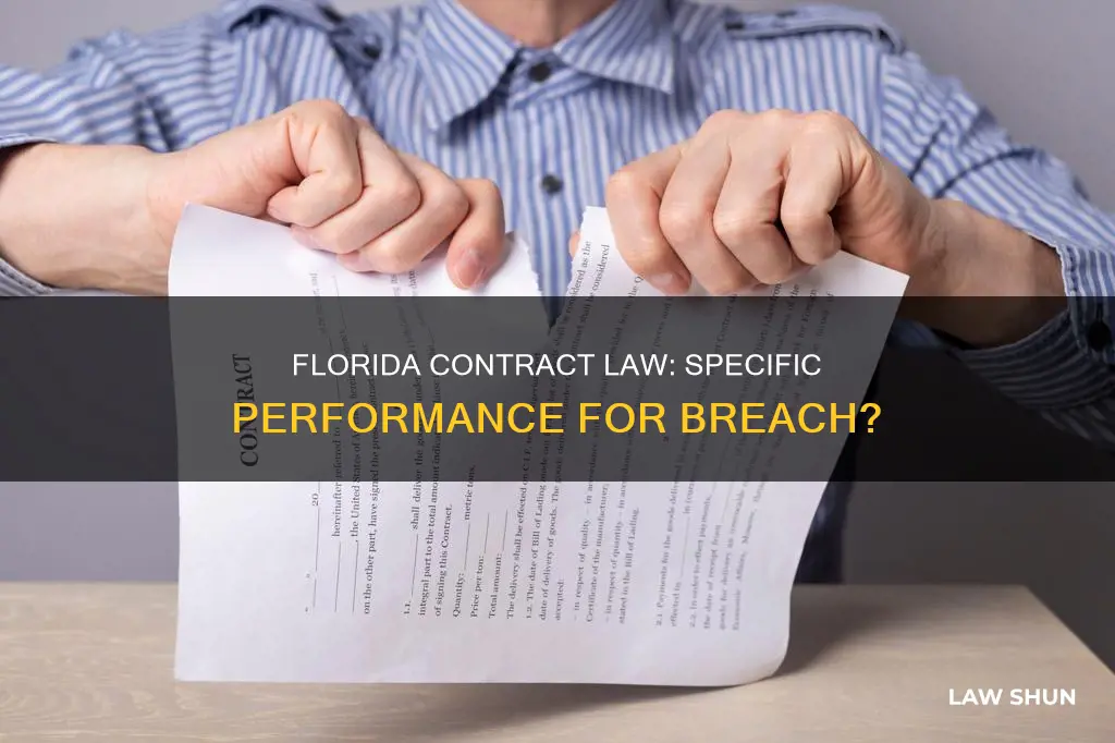 does flaorida law provide for specfic performance in contract breach