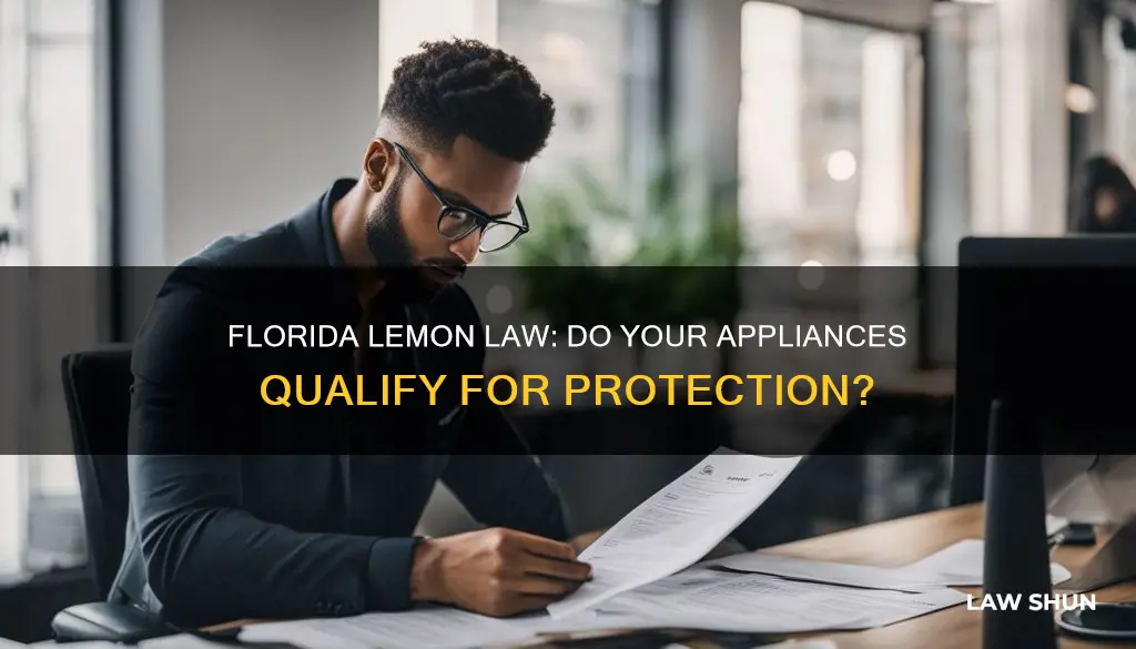 does florida lemon law apply to appliances