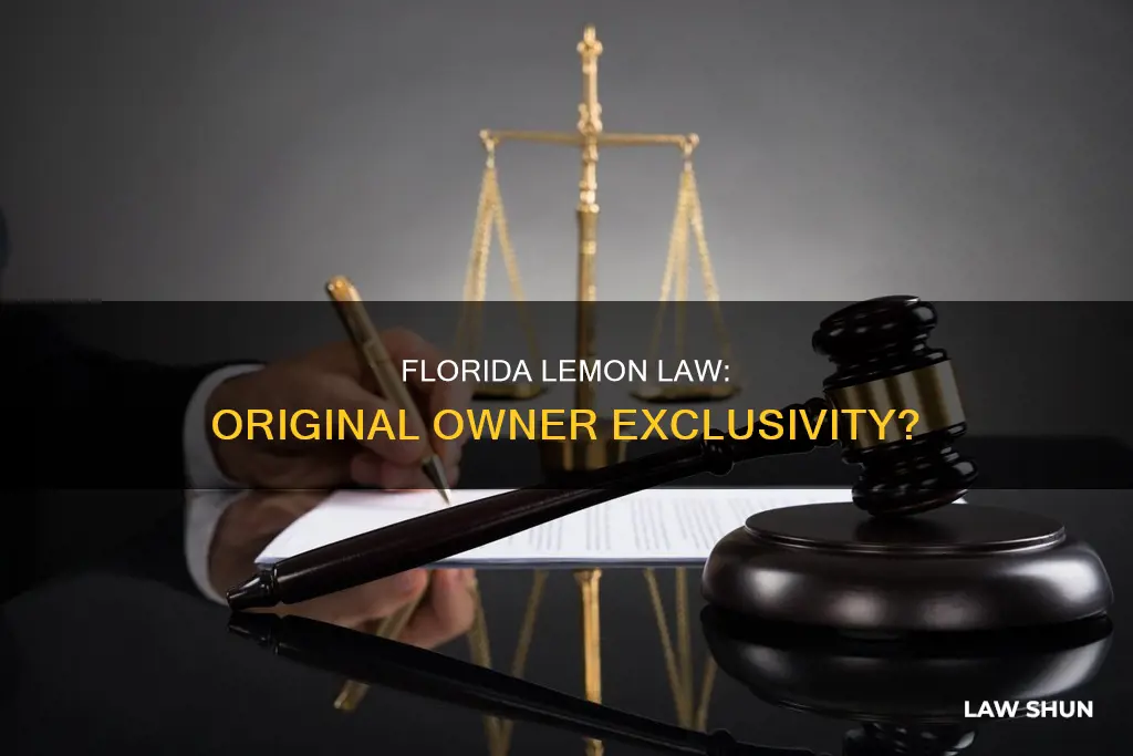 does florida lemon law only apply to original owner